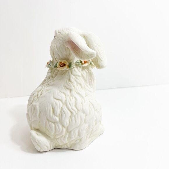 K's Collection Ceramic Bunny with Floral Necklace - Picture 3 of 4